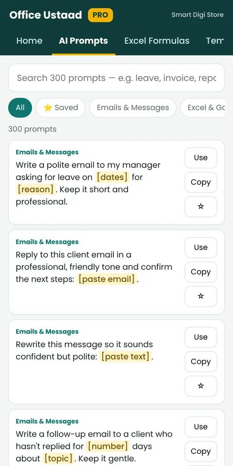 AI prompt library