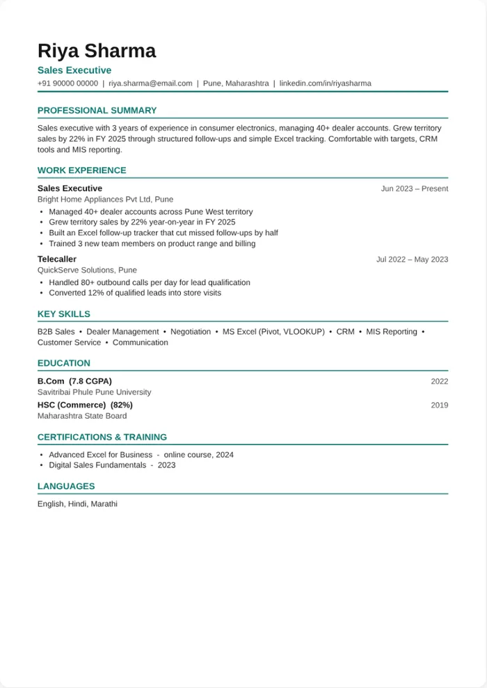 Modern resume design